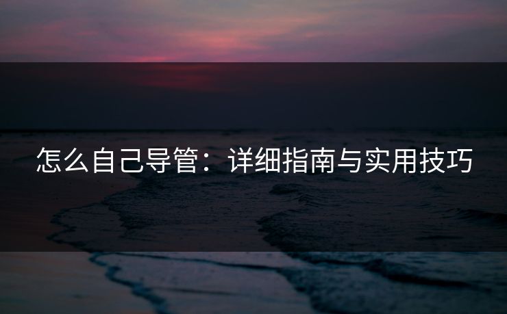 怎么自己导管：详细指南与实用技巧